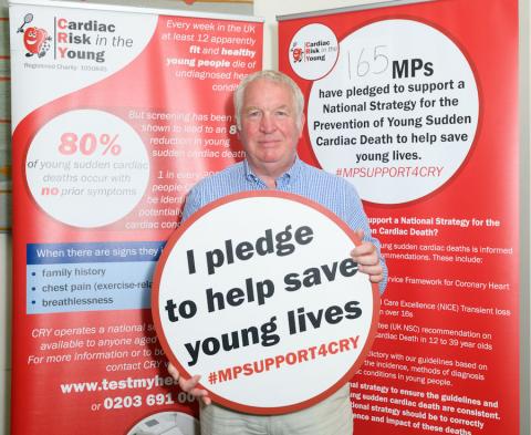 Sir Mike Penning MP backs Cardiac Risk in the Young campaign.