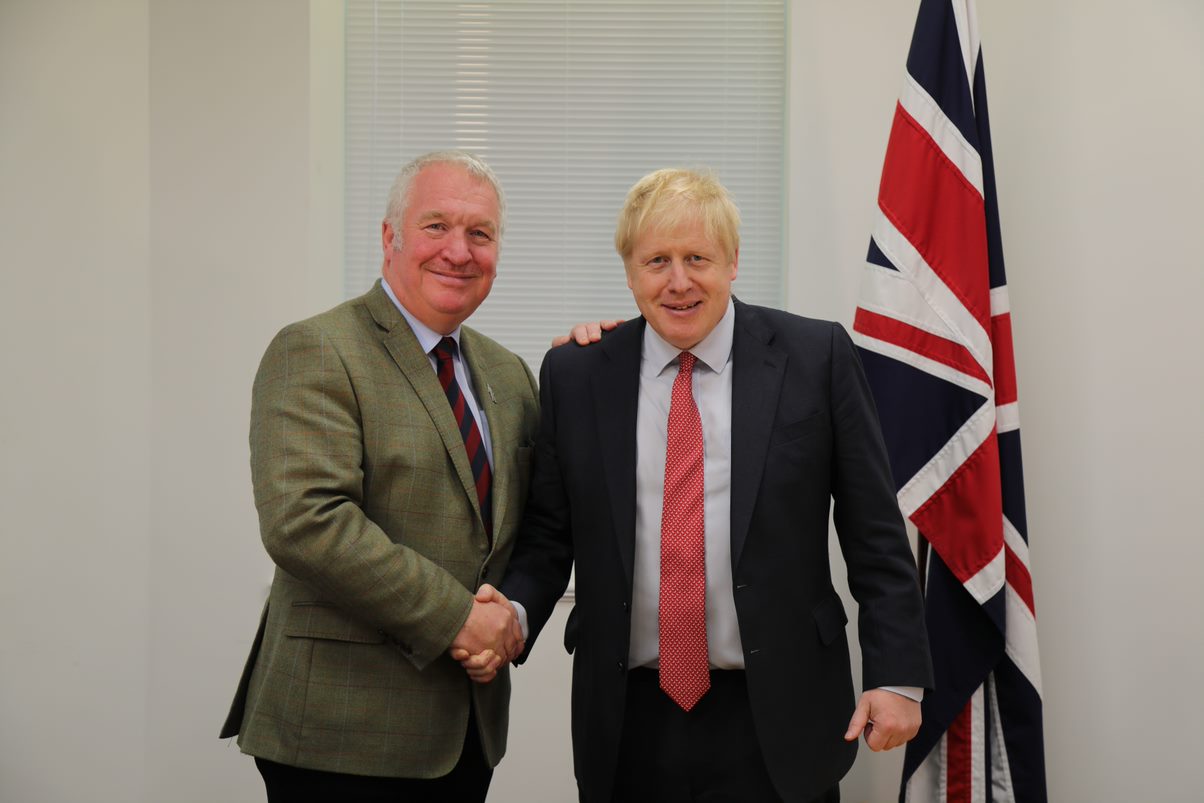 Sir Mike Penning MP and Prime Minister Boris Johnson MP