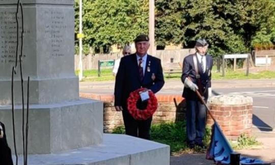 Sir Mike Penning joins veterans and guests to commemorate the Battle of Britain.