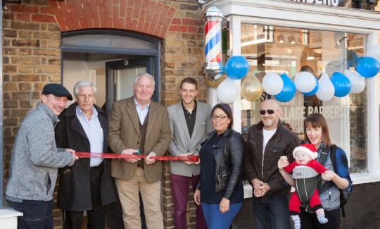 Sir Mike Penning officially reopens newly refurbished Boxmoor Village Barbers