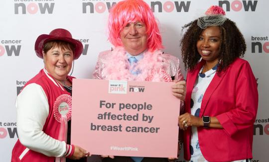 Sir Mike Penning backs Breast Cancer Now's 'Wear it Pink' campaign