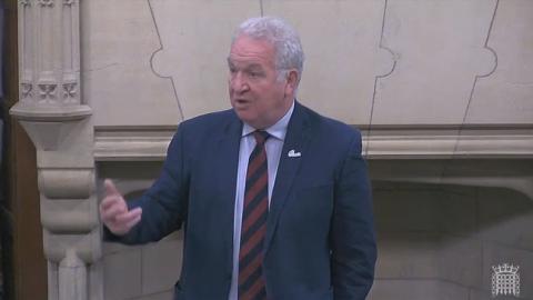 Sir Mike Penning MP speaking in Westminster Hall