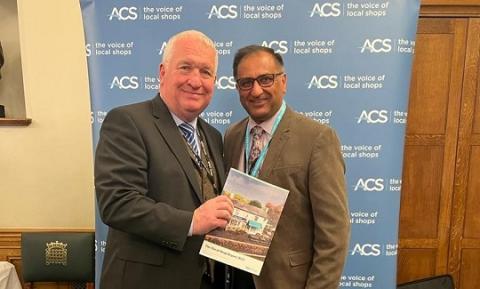 Sir Mike Penning MP and Kishor Patel